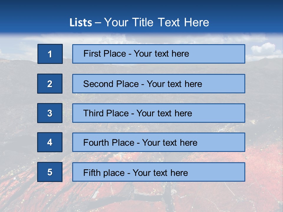 Idaho Metamorphic Landscape PowerPoint Template