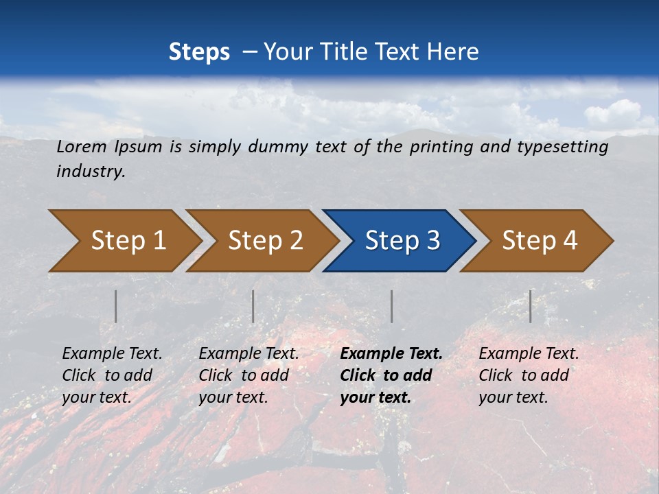 Idaho Metamorphic Landscape PowerPoint Template