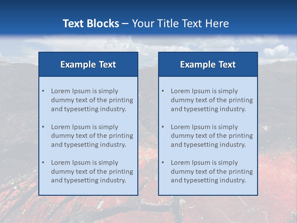 Idaho Metamorphic Landscape PowerPoint Template