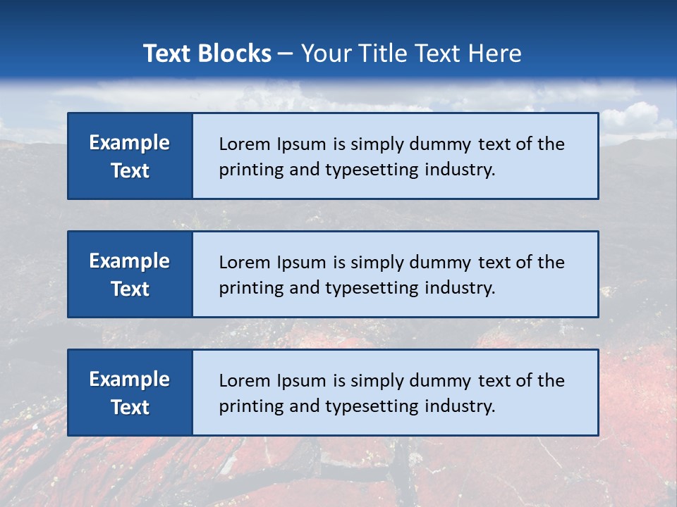 Idaho Metamorphic Landscape PowerPoint Template