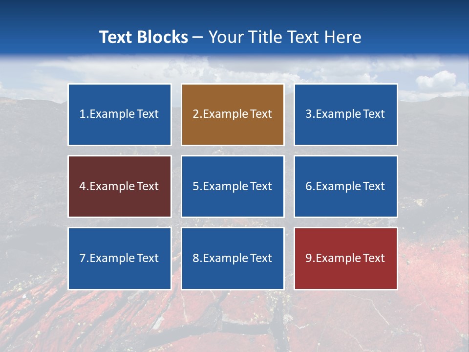 Idaho Metamorphic Landscape PowerPoint Template