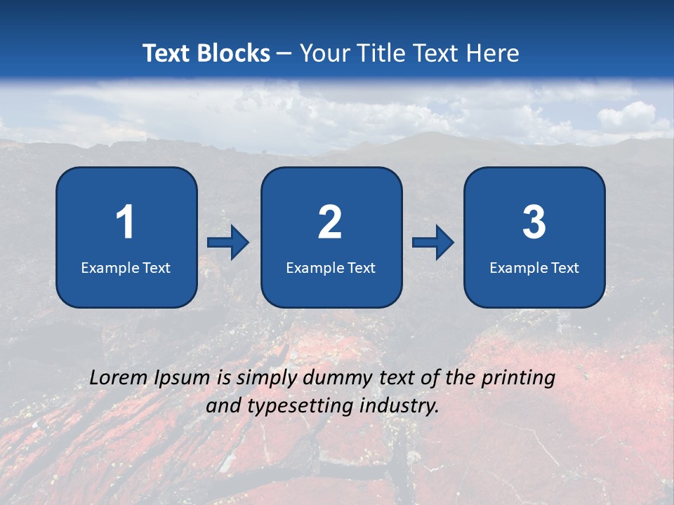 Idaho Metamorphic Landscape PowerPoint Template