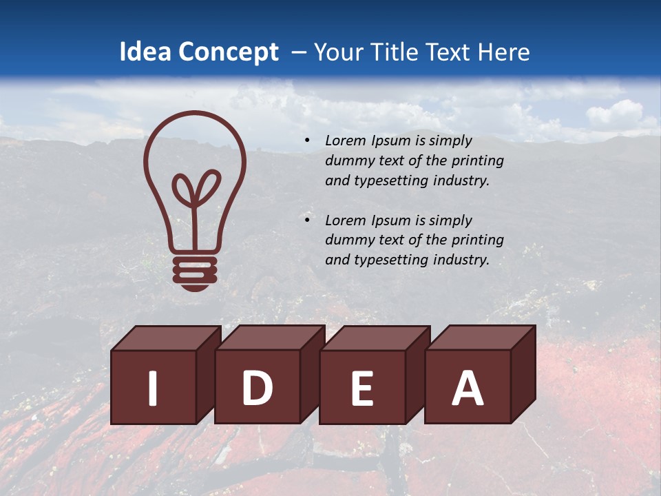 Idaho Metamorphic Landscape PowerPoint Template