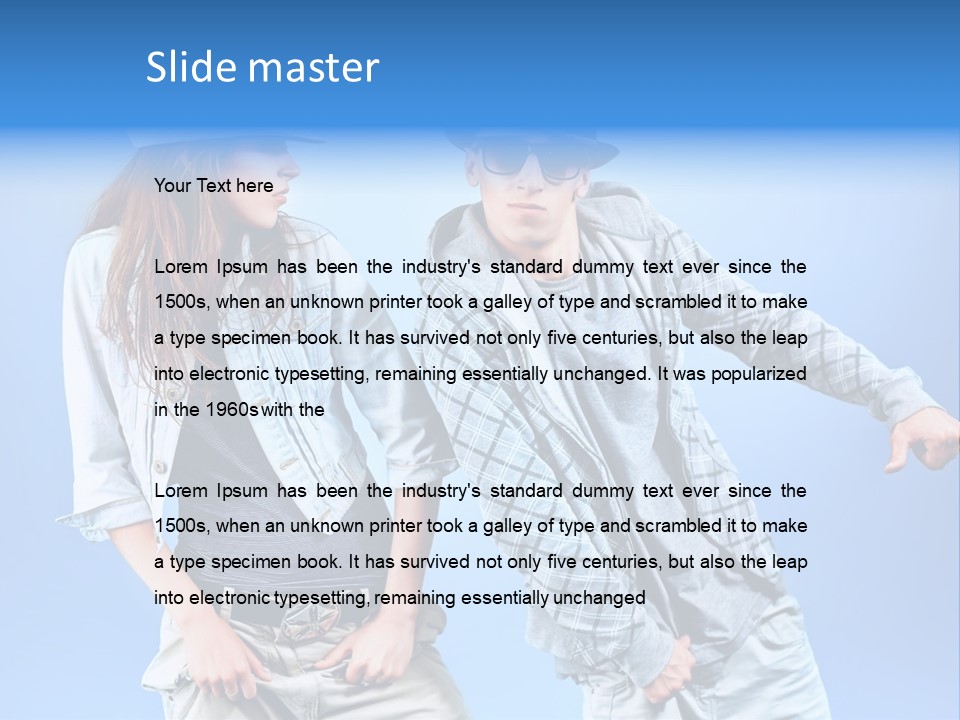 Fashion Rapper Teen PowerPoint Template