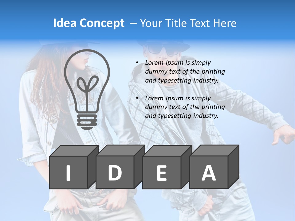 Fashion Rapper Teen PowerPoint Template