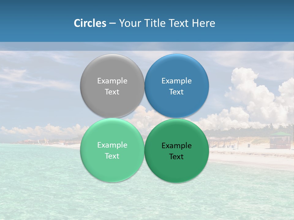 Attraction Peaceful Sandy PowerPoint Template