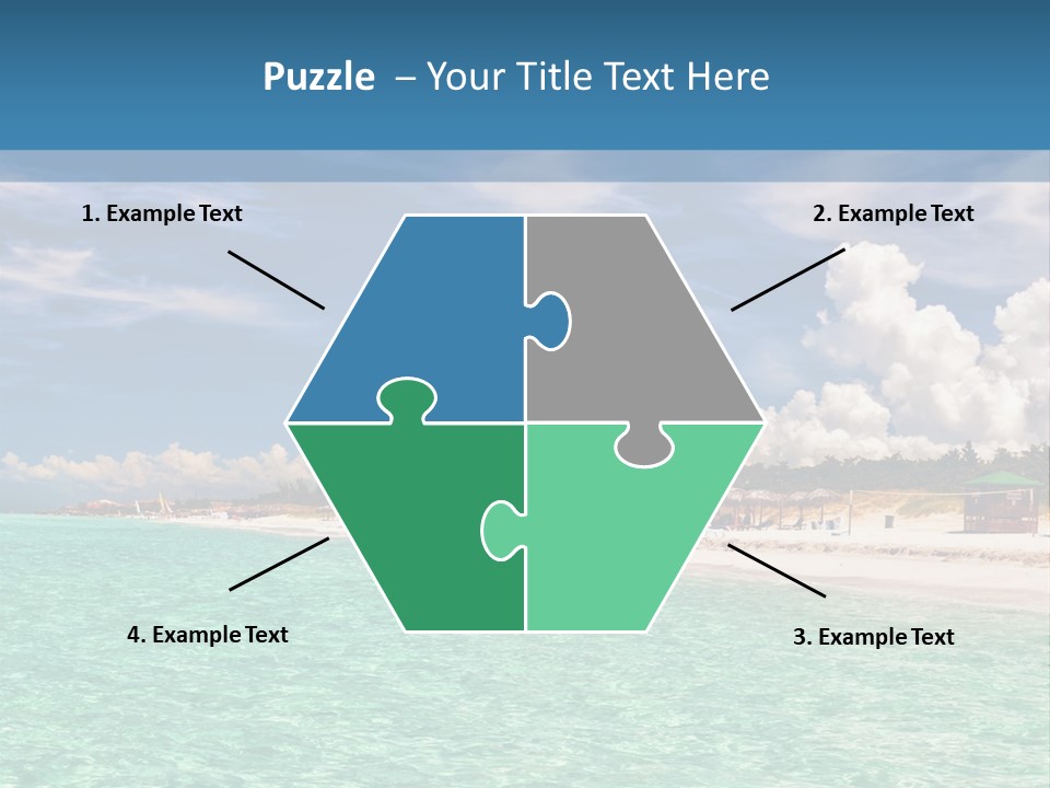 Attraction Peaceful Sandy PowerPoint Template