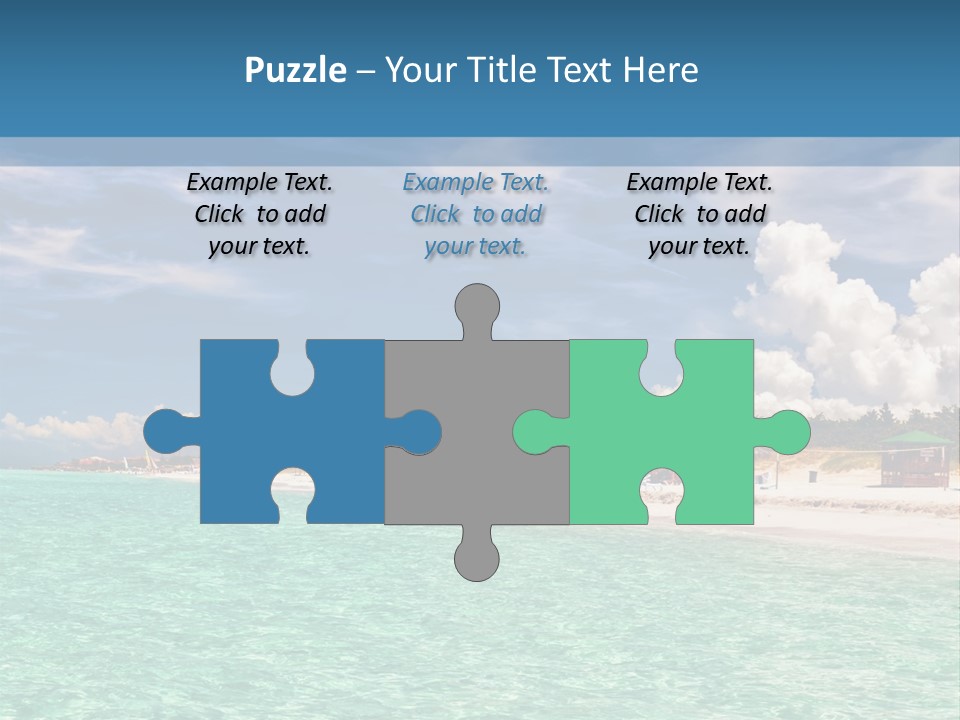 Attraction Peaceful Sandy PowerPoint Template