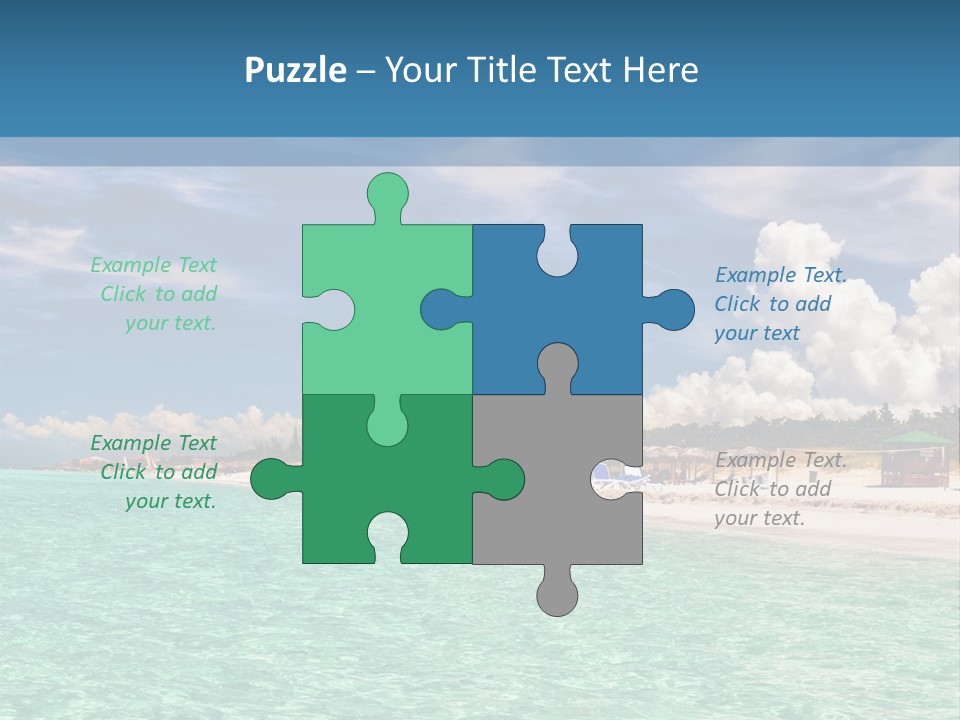 Attraction Peaceful Sandy PowerPoint Template