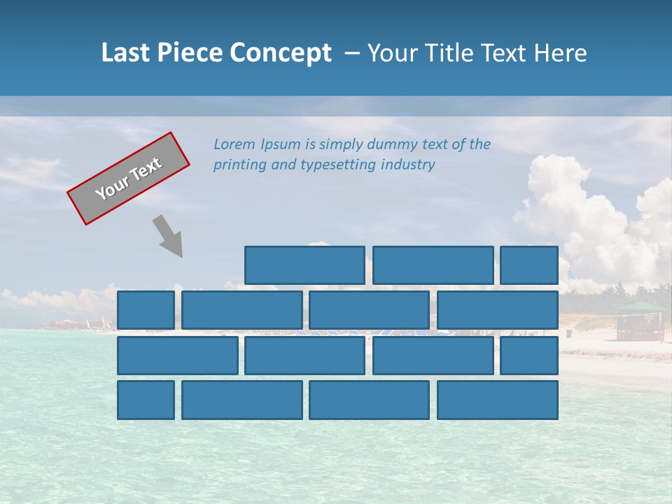 Attraction Peaceful Sandy PowerPoint Template