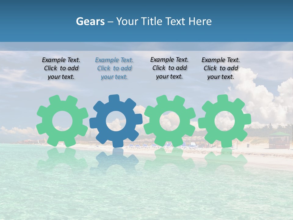 Attraction Peaceful Sandy PowerPoint Template