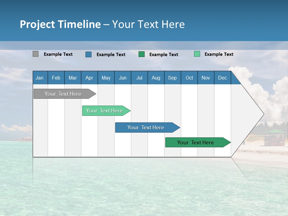 Attraction Peaceful Sandy PowerPoint Template