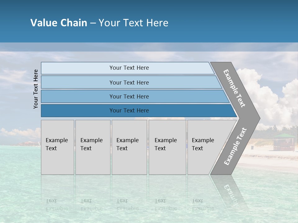 Attraction Peaceful Sandy PowerPoint Template