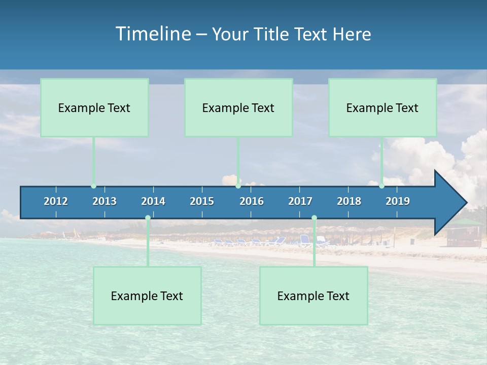 Attraction Peaceful Sandy PowerPoint Template