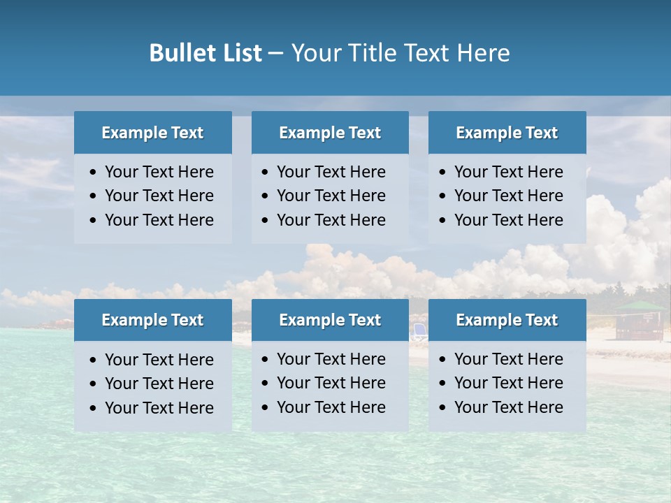 Attraction Peaceful Sandy PowerPoint Template