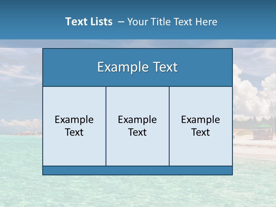 Attraction Peaceful Sandy PowerPoint Template