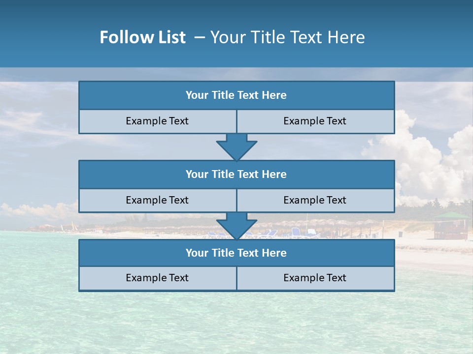 Attraction Peaceful Sandy PowerPoint Template