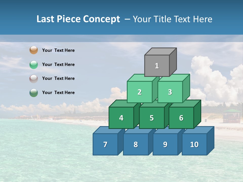 Attraction Peaceful Sandy PowerPoint Template