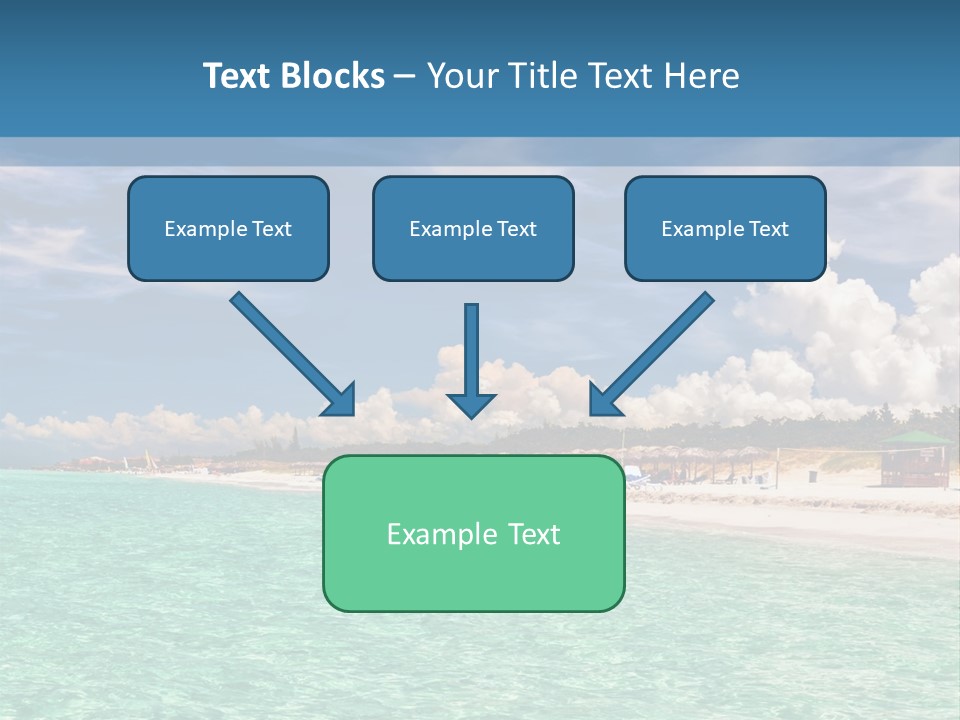 Attraction Peaceful Sandy PowerPoint Template