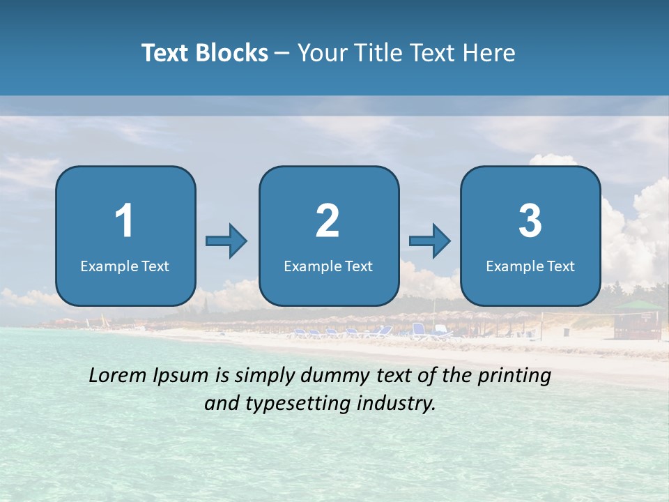 Attraction Peaceful Sandy PowerPoint Template