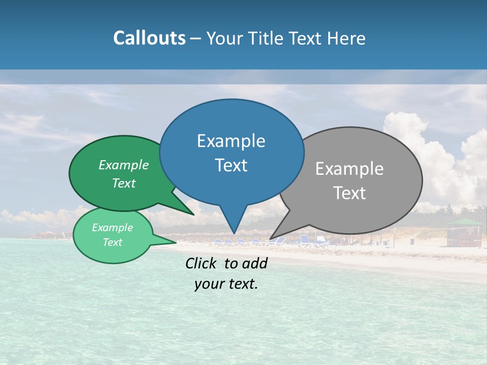 Attraction Peaceful Sandy PowerPoint Template