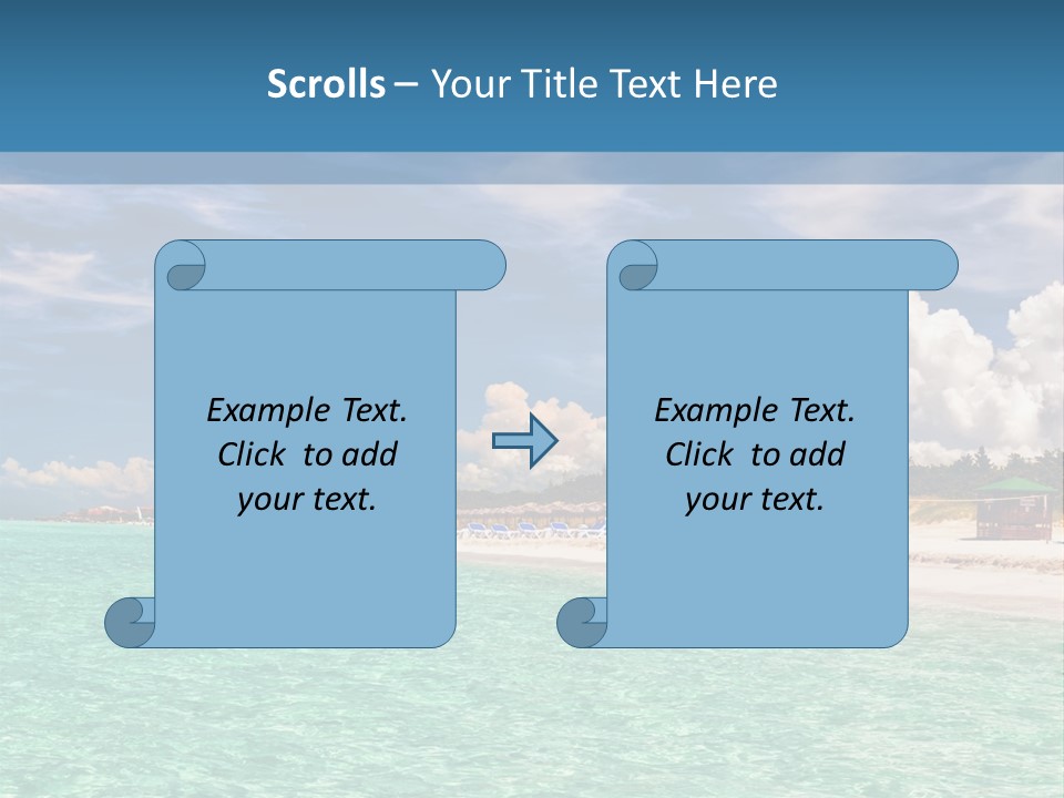 Attraction Peaceful Sandy PowerPoint Template