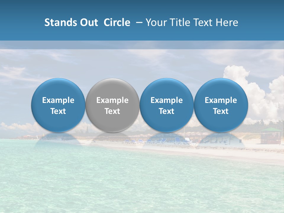 Attraction Peaceful Sandy PowerPoint Template