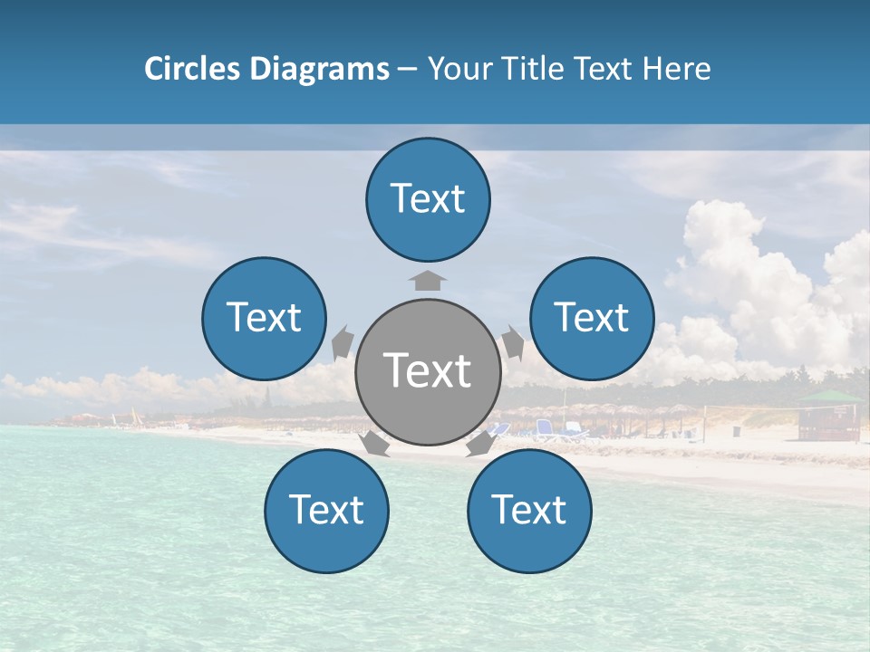 Attraction Peaceful Sandy PowerPoint Template