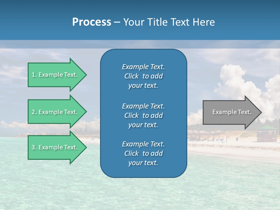 Attraction Peaceful Sandy PowerPoint Template