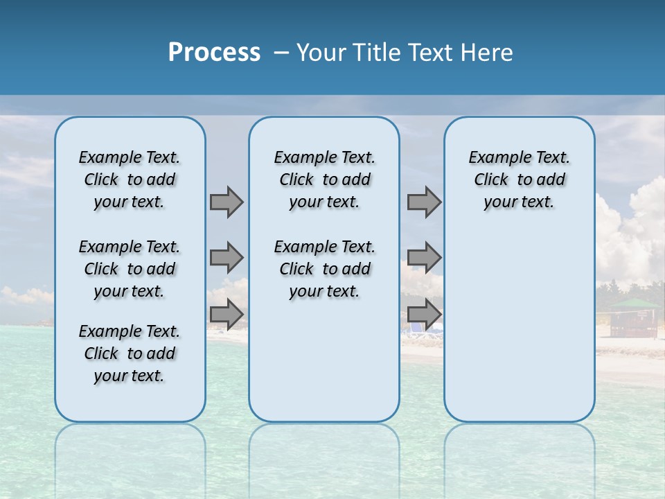 Attraction Peaceful Sandy PowerPoint Template