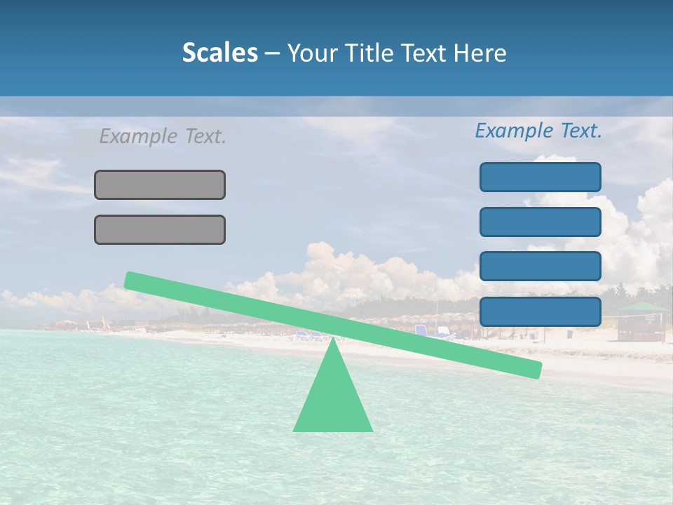 Attraction Peaceful Sandy PowerPoint Template