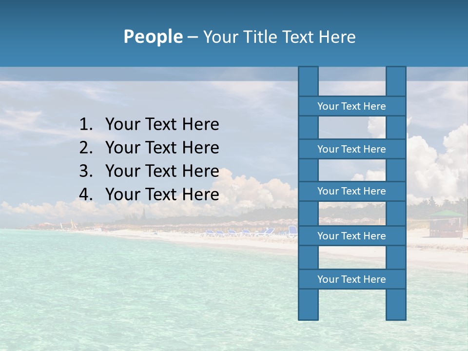 Attraction Peaceful Sandy PowerPoint Template