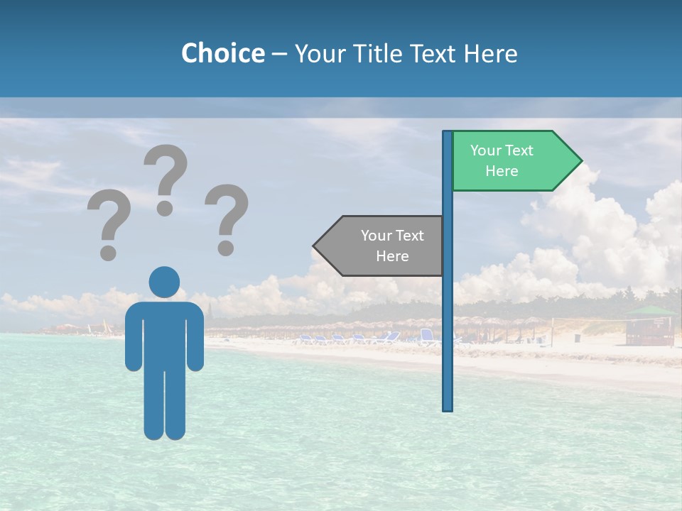 Attraction Peaceful Sandy PowerPoint Template