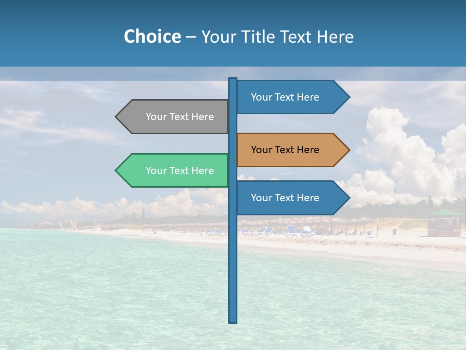 Attraction Peaceful Sandy PowerPoint Template