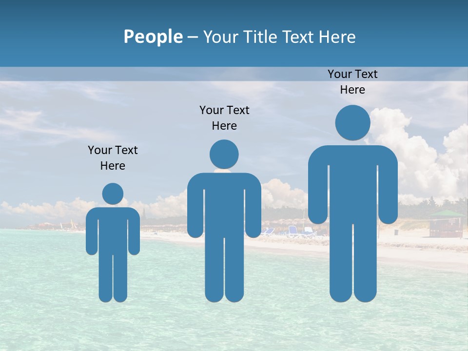 Attraction Peaceful Sandy PowerPoint Template