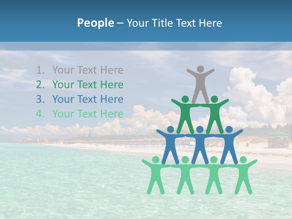 Attraction Peaceful Sandy PowerPoint Template