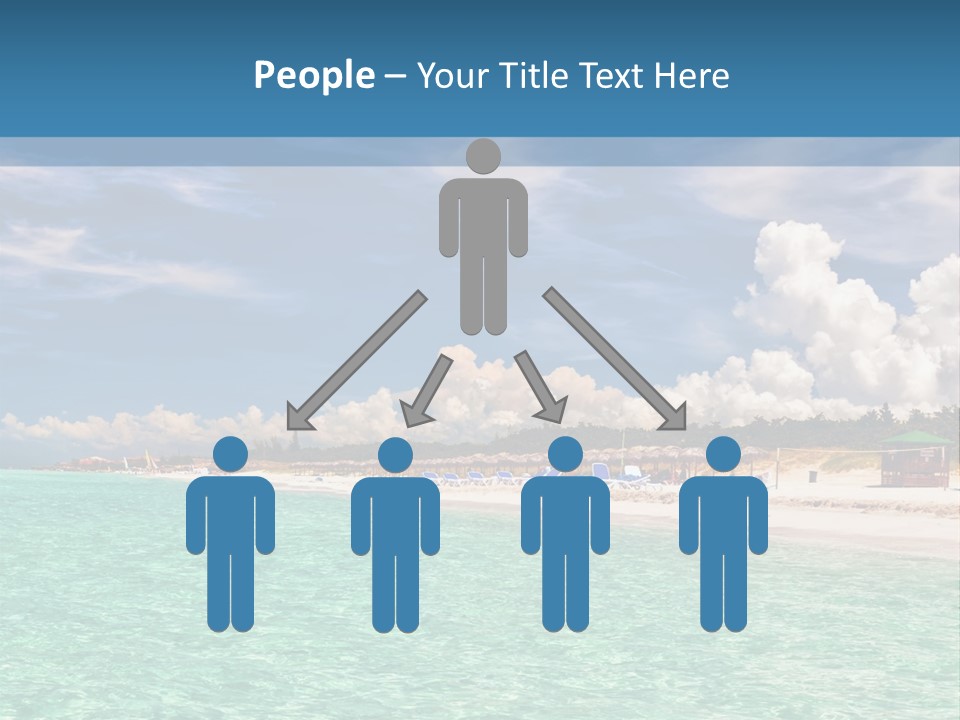 Attraction Peaceful Sandy PowerPoint Template