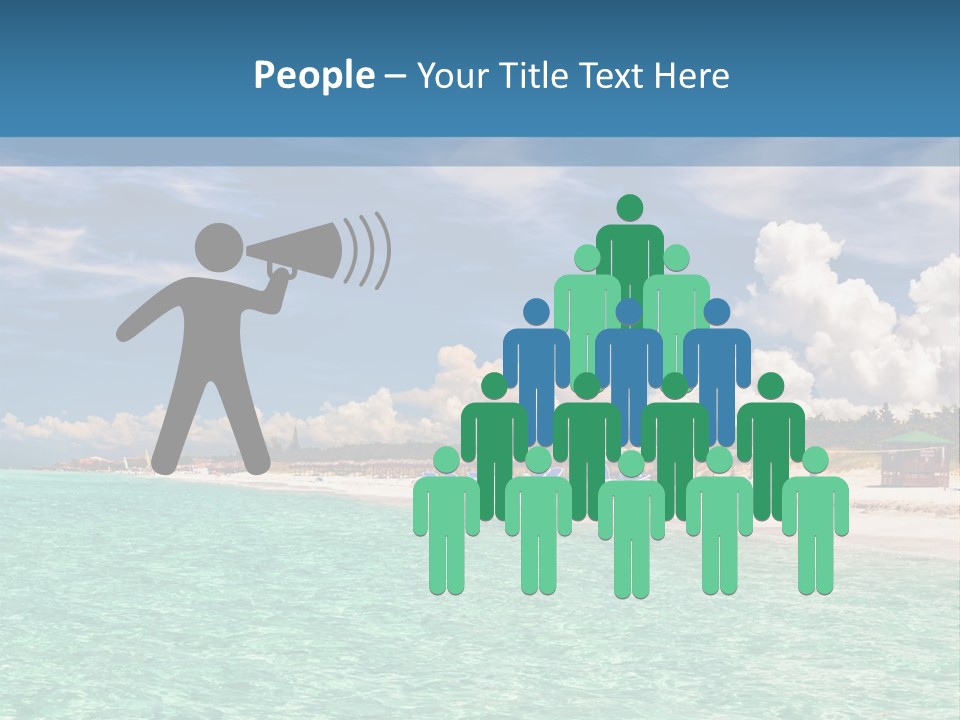 Attraction Peaceful Sandy PowerPoint Template