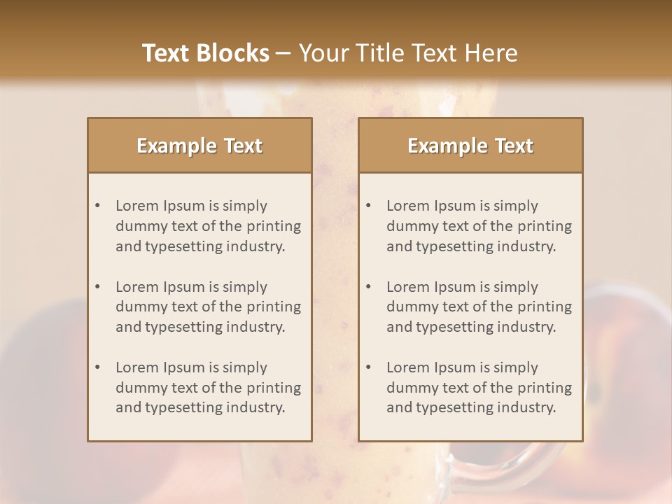 Diet Cream Refreshment PowerPoint Template