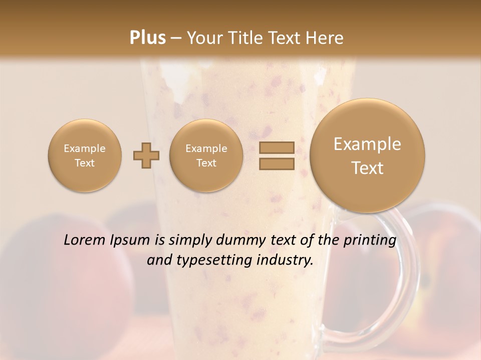 Diet Cream Refreshment PowerPoint Template
