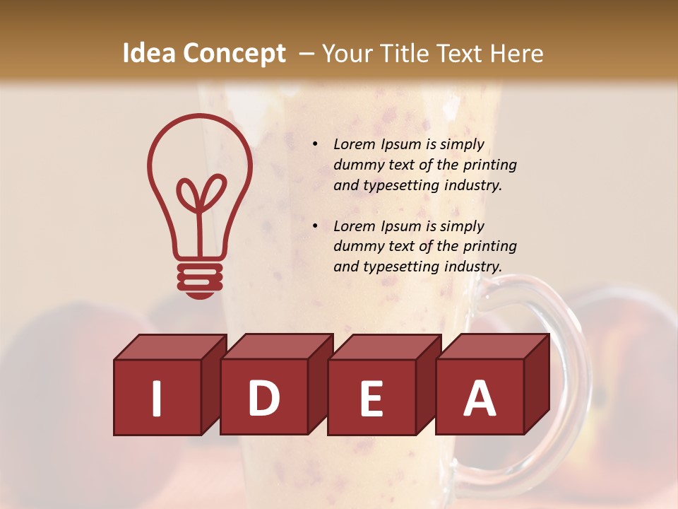 Diet Cream Refreshment PowerPoint Template