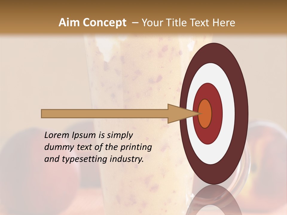 Diet Cream Refreshment PowerPoint Template