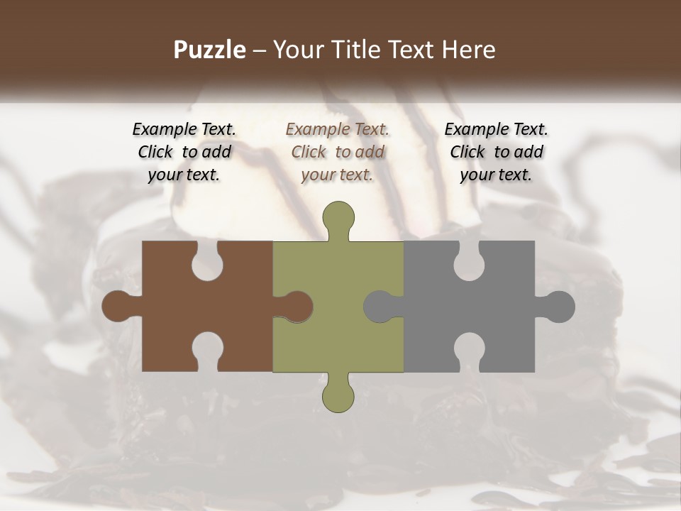 Ice Cream Brownie Gourmet PowerPoint Template