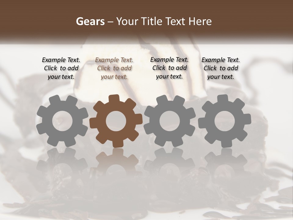 Ice Cream Brownie Gourmet PowerPoint Template
