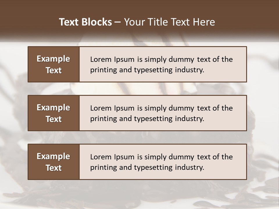 Ice Cream Brownie Gourmet PowerPoint Template
