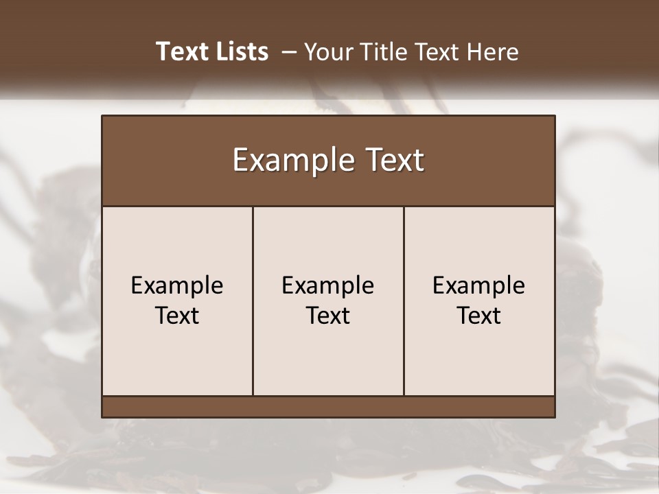 Ice Cream Brownie Gourmet PowerPoint Template