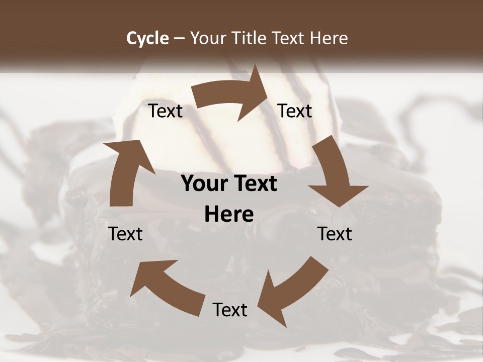 Ice Cream Brownie Gourmet PowerPoint Template