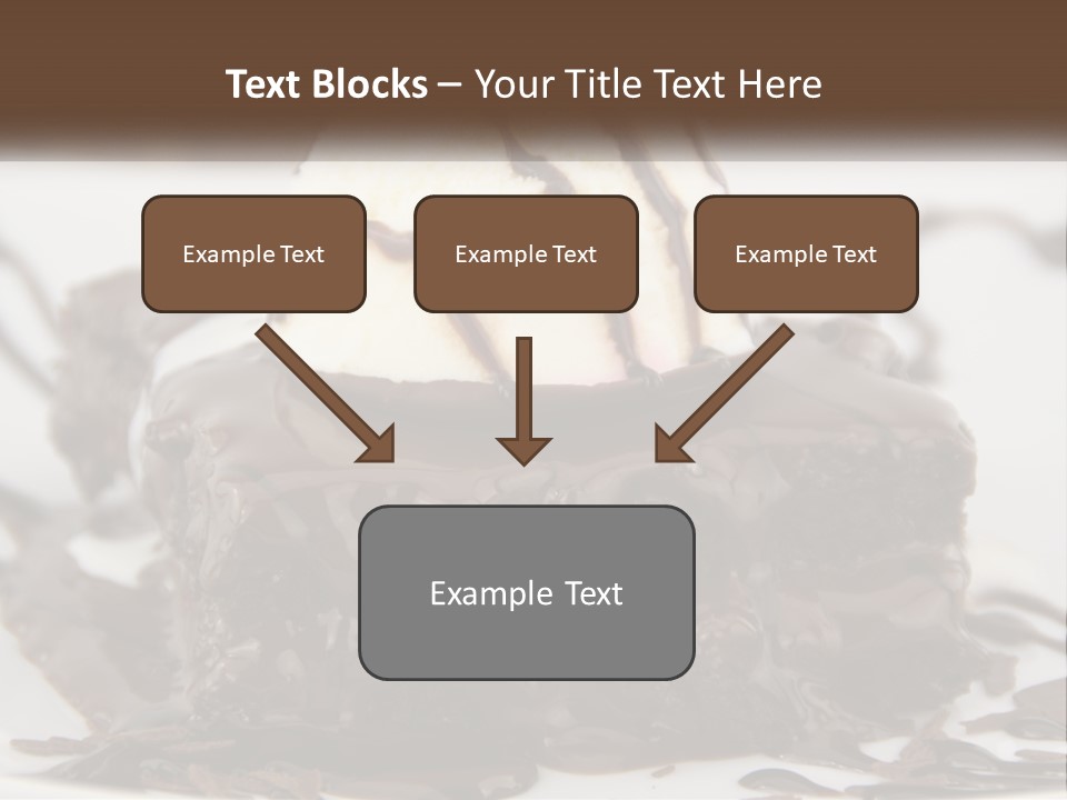 Ice Cream Brownie Gourmet PowerPoint Template