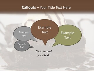 Ice Cream Brownie Gourmet PowerPoint Template