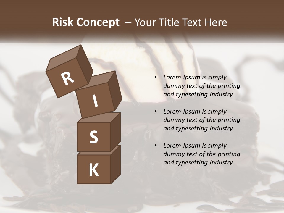 Ice Cream Brownie Gourmet PowerPoint Template